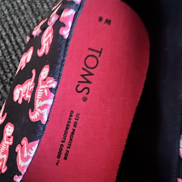 TOMS Dinosaur Print Slip-ons - Picture 3 of 4